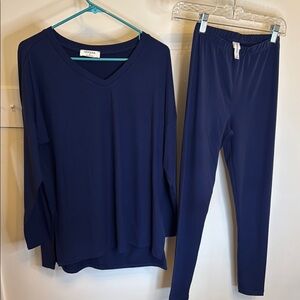 Zenana Navy Lounge Set